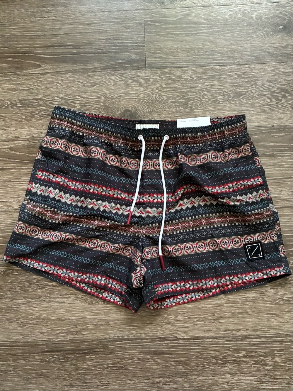 Men's Patterned Swim Trunks